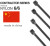 TR industrial Contract series UV cable tie type 21 Made in China black 4 inch G15326