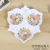 Multi-Specification 3-Compartment Design Home Dining Room/Living Room Tea Table Melamine Fruit Plate Dim Sum Plate Factory Direct Sales