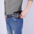 Multifunctional business man wearing belt mobile phone vertical Fanny pack horizontal leather thin waterproof Fanny pack wholesale