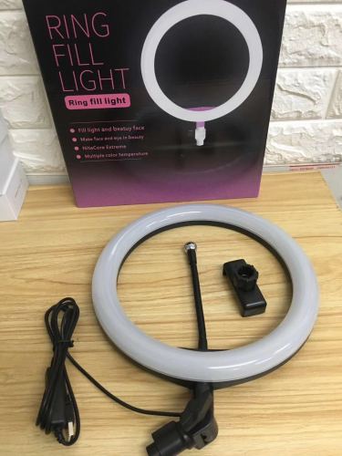 10-inch live ring fill light live beauty light 26cm three-speed dimming color light anchor mobile phone fill light