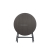 Wholesale 80CM wooden style HDPE top with metal legs cheap out door plastic round dining tables for dinner or picnic 