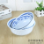 Blue and White Two-Color Melamine Soup Bowl Design Simple Specifications Diverse Jie Li Melamine Tableware Honor Produced