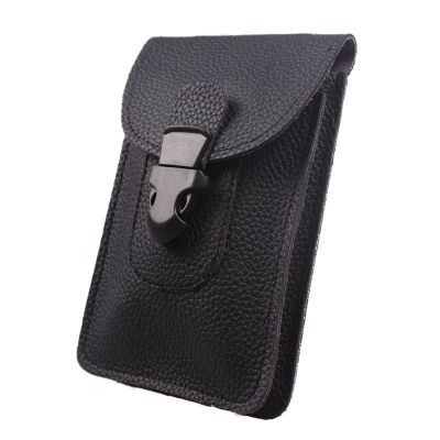 The new men's thin double belt wearing belt multi-function mobile phone bag waterproof mini hang bag manufacturers wholesale