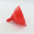 Filter Funnel 6 Inch Plastic Red Feul Funnel for Petrol Engine Oil Water Fuel Gasoline and Other Liquids 