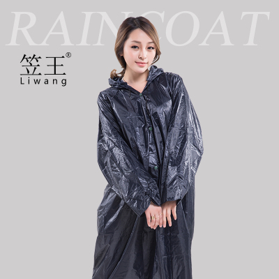 Yiwang Yiwu Factory Direct Sales Thickened Extra Large Outdoor Hiking Adult Polyester Coated PVC Long Raincoat