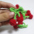 Hand-woven wool small cherry pendant DIY handmade jewelry Earrings key chain material hair clip brooch accessories