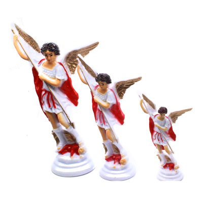 Red angel plastic decorations religious Christian Holy home decoration