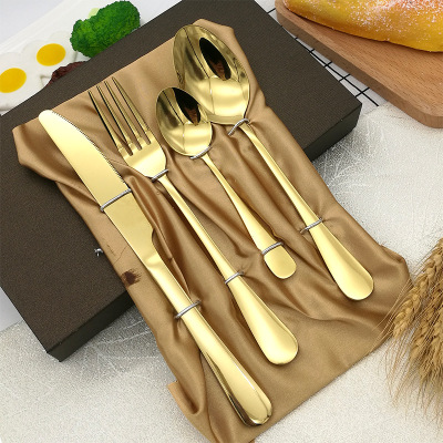 Factory Wholesale Stainless Steel Knife, Fork and Spoon Steak Knife and Fork Set Western Tableware Gift Box Custom Logo