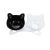 Cat Bowl Cat Food Holder Kitten Cat Bowl Cervical Support Cat Bowl Double Bowl Anti-Tumble Fixed Cat Bowl Bowl Basin Double Bowl