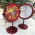 Marriage Makeup Mirror Bride Red Chinese Style Wedding Mirror Desktop Vanity Mirror Wedding Room Decoration Mirror