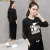 Women's round neck short 2020 Autumn lazy style top with cotton hoodie super popular Instagram loose version of coat 