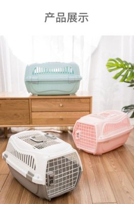 Cat Flight Case Dog Cat Cage Portable Outing Pet Carrying Case Check-in Suitcase Dog Breathable Travel Pet Box