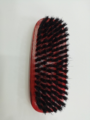 Red Black Checkered Plate Brush, Black Mane