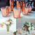 Rose golden speckled glass candle holder by Xiang Xun candle cup for romantic candlelight dinner 6 sets