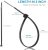 7 \\\"professional heavy duty nylon drawstring tie strap, rated indoor/outdoor 50 LBS. Tensile strength