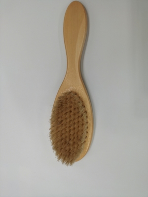 Natural Handle Clothes Brush, Shoe Brush, Flower Mane