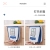 H0977 Kitchen Folding Trash Can Wall-Mounted Retractable Household Thickened Cabinet Door-Mounted Storage Bucket