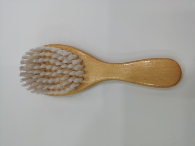 Natural Handle Cleaning Brush, White Pp Silk