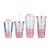Manufacturers direct double pineapple foil lid straw cups creative fruit drink cups plastic double straw cups