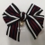 Fashion Exquisite Striped Hanging Bead Bow Korean Hair Accessories Clothes Bow Tie Shoe Ornament