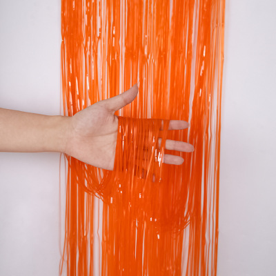 2mm fringed rain shower curtain for birthday party