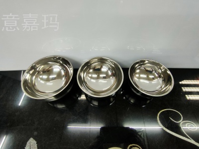 304 stainless steel ironing bowl double heat insulation bowl household bowl canteen rice bowl soup bowl