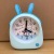 Lazy Gift Cute Rabbit Alarm Watch Creative Cartoon Style Fashion Living Room Study Pendulum Clock