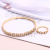 Wheat a Shape Rhinestones wei xiang Lady Bracelet Ring Set ri han ban Minimalist Silver Rose Golden & Three Colors