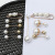 Brooch Women's Anti-Exposure Button Ornament Neckline Versatile Metal Accessories Set Internet Celebrity Pin Pearl Scarf Buckle