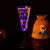 Manufacturer direct wholesale flash LED goblet bar KTV luminous glass magic gifts PS plastic champagne glasses