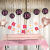 New birthday package spiral tablecloth flag birthday hanging decorations combined birthday party background wall decoration