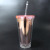 Diamond-shaped straw cups, plated with 16OZ/24OZ liner, plated with plastic cups