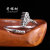 Factory Direct Sales Thai Silver Pig Eight Ring Nine Tooth Rake Metal Bracelet Simple Opening Retro Bangle Bracelet