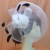 European and American gauze feather head floral ornament Bride stage performance hairpin veil small top hat [164]