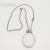 Thermal transfer oval crystal necklace can be customized picture