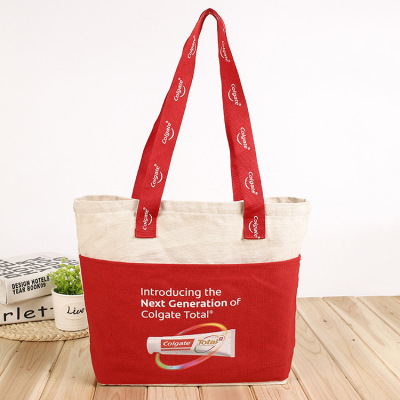 Canvas Bag Custom Creative Cartoon Cotton Bag Custom Factory Direct Sales One Shoulder Canvas Bag Shopping Bag Tote Bag