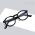 New round flat light lens retro nearsighted glasses frame decoration glasses woman