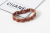 2021 New Street Snap Korean Version of the Popular Bracelet Lattice Skin Snap Leather Bracelet