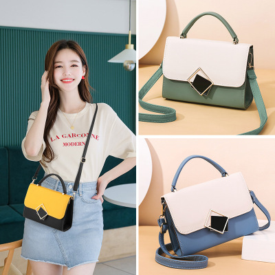 Factory wholesale fashion versatile mini diagonal cross small bag female simple mobile phone bag simple shoulder matching color small square bag