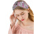 New Wide-Brimmed Cross Hair Band Women's Bohemian Printed Knitted Headband Sweat-Absorbent Headband Sports Yoga Headband