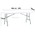 White plastic folding table, Cheap White outdoor rectangular foldable HDPE Plastic Folding camping dining Table 