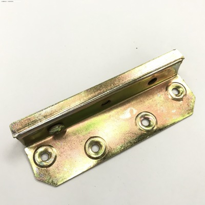 Hardware Accessories Factory Direct Sales Customized White Zinc Color Zinc Iron Bed Latch Bed Hinge Bed Buckle Corner Code,