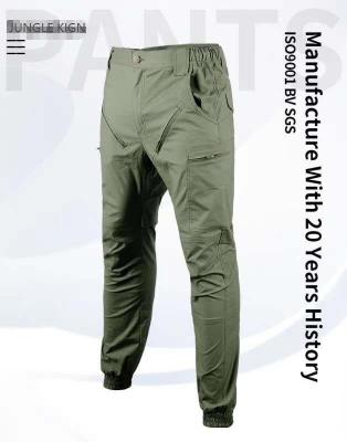 Tactical pants spandex quick dry pants leg pants outdoor hiking pants multi-bag sports pants
