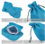 Hole blue linen bundle Bag Christmas candy bag Christmas hemp sack rope gift bag custom printed logo