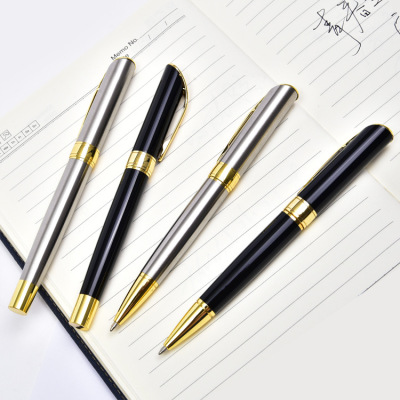 Simple and smooth writing ballpoint pen new business wind metal pen atmospheric business office signature pen