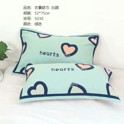 Cotton Pillow Case 100% Cotton Gauze Padded Pillow Cover Four Seasons Student Adult European-Style Couple's Cover Towel