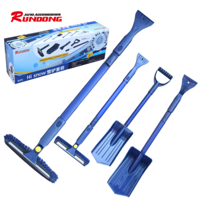 Rundong Snow Removal Tool Set Snow Shovel Ice Scoop Wiper Combination Winter Season 4S Shop Gift B15