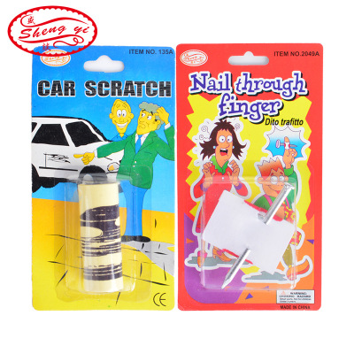 Whole Person Whole Stall Toy Spoof Wearing Finger Nail Simulation Gauze Nail Injured Finger Car Scratch Props
