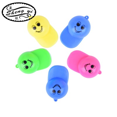 Plastic Children's Toy Whistle Referee Football Smiley Face Hat Whistle Kindergarten Student Gift Educational Toys