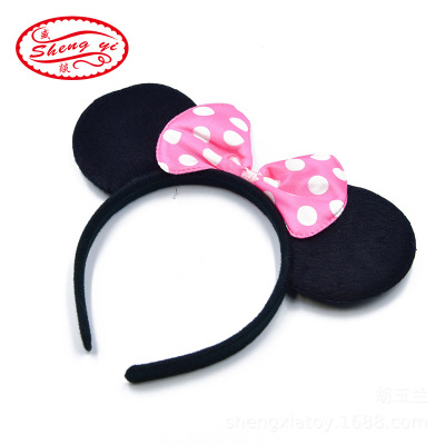 Cute Mickey Headband Children's Party Show Mickey Mouse Headband Cute Minnie Bow Headband